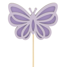 Schmetterling Mischa 8cm auf 50cm stick FSC* lila