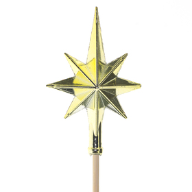 Estrella Cosmic 8cm en palo 10cm oro