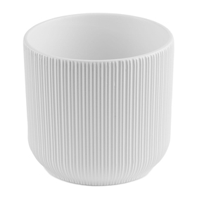 Ceramic Pot Stria Ø10xH9.5cm ES9 white
