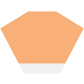 Sleeve Doublé Florist Pastel 30x30cm FSC* orange