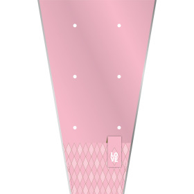 Plantenhoes Diamond Love 62x35x12cm roze