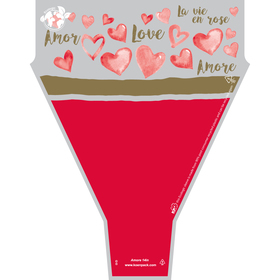 Amore 90% PCR 20x14x4in red