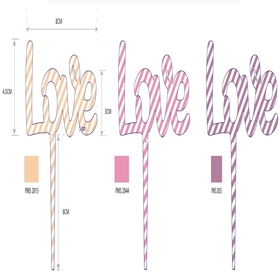 Pick Love 10.5x8cm FSC* peach