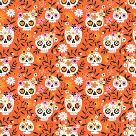 Ruana Spooky 24x24in orange