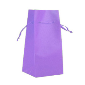 Vase bag 8x8x24.5cm with ribbon lavender
