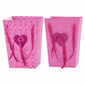 Carrybag Stella 15/15x11/11x20cm FSC* pink assorted x2