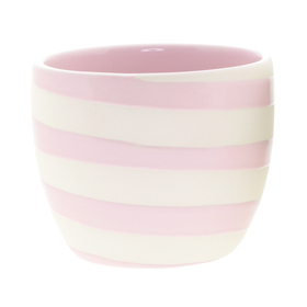 Ceramic pots Striper Ø13xH12,5cm ES12 pink
