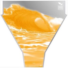 PCR80% Sleeve Wave 50x35x10cm yellow