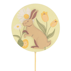 Hase Blossom 6cm auf 10cm Stick grun FSC*