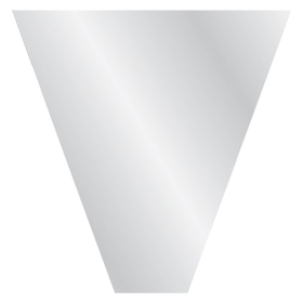 Sleeve V-Shape 48x30x10cm transparent + Terra