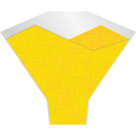 Sleeve Fibre 50x54x15cm yellow