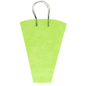 Flowerbag Nonwoven 16.5x17x5in lime green