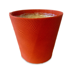 Pot Riccio 4" orange