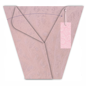 Plant sleeve Boris 28x31x14cm roze