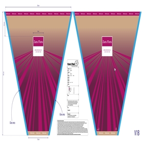 Sleeve Bambuseae 55x50x15cm purple FSC*