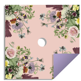 Ruana Boudoir 24x24in lilac backing