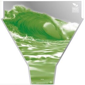 PCR80% Sleeve Wave 50x35x10cm green