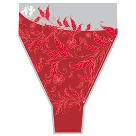 Sleeve Fall Elegance 21x14x4in red - PCR 90 %
