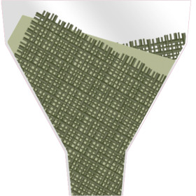 Capuchón Natural Mesh 21x17x5in green