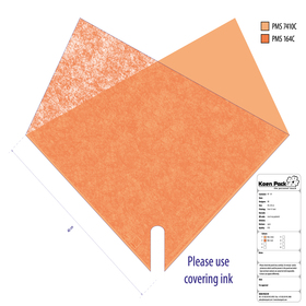 Sleeve Double Louise 70% PCR 40x40xcm orange