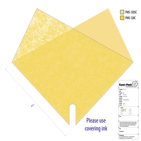 Sleeve Double Louise 70% PCR 40x40xcm yellow