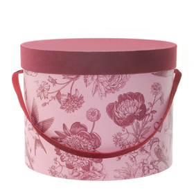 Hoedendoos Kensi Ø19xH15cm FSC* roze