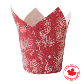 Christmas Cover-Up© Pine Grass Metallic 6" red