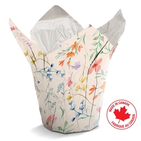 Design Cover-Up© White Kraft Flower Patch 4.5"