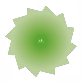Sheet Scarlet ø80cm 70% PCR green