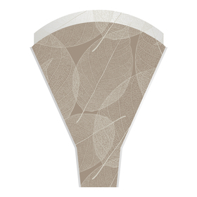 Hoes Skeleton Leaves 50x35x10cm taupe
