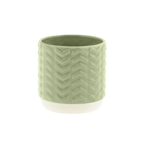 Ceramic pot Jing Ø10/8.5xH9.5cm ES9 olive green