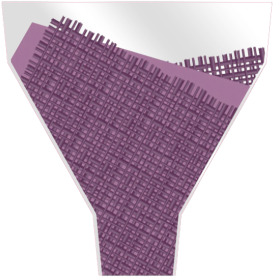 Capuchón Natural Mesh 21x17x5in purple