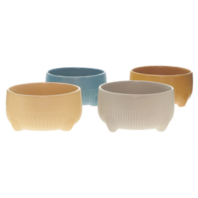 Ceramic bowl Liam Ø16x8cm assorted x4