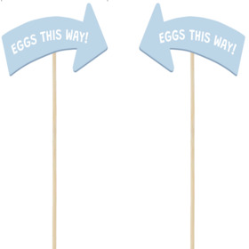 Eggs this Way 6x12cm on 42cm stick FSC*