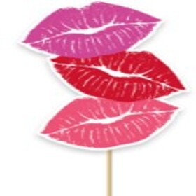 Lips Monroe 8.5x12cm on 50cm stick