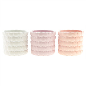 Keramiek pot Roxy Ø13,5xH12,4cm ES12 assorti x3