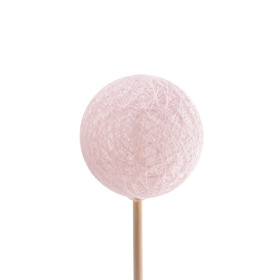 Deco ball Thread Ø6cm on 50cm stick pink