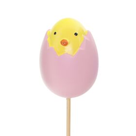 Pick Egg Tweet 2.3in on 20in stick pink