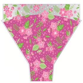 Sleeve Finleys Flowers 50x54x15cm pink