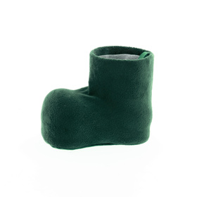 Santa's boot Velvet 12x7.5xH10cm ES6 green