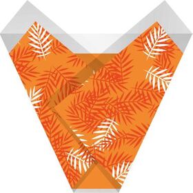Sleeve Jive Leaves 50x48cm orange