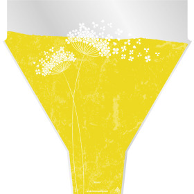 Sleeve Flower Wishes 50x35x10cm yellow