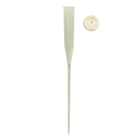 Uncapped flower tube on 15cm pick per 100 green x2600