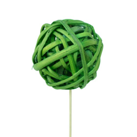 Kambu Ball 8cm on 50cm stick green