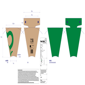 Plant sleeve BG Cal 17x16.5x7cm green FSC*