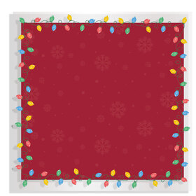 Bombillo de Navidad 60x60cm rojo