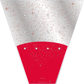 Plantenhoes Starlight 60x58x18cm rood