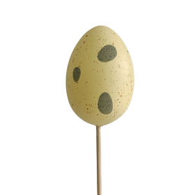 Pick Egg Granito 2.5in on 20in stick bright yellow