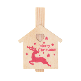 Kerst Home Sweet Home 5cm naturel