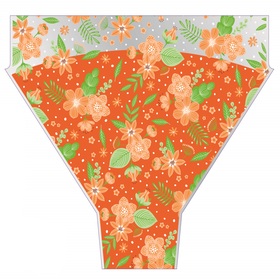 Sleeve Finleys Flowers 50x54x15cm orange